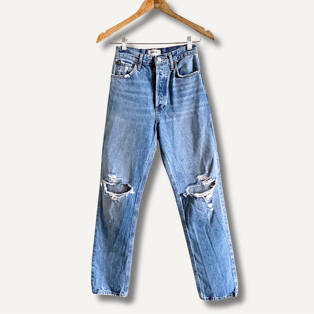 Agolde Light-Medium Wash Jeans High Rise Size 24
